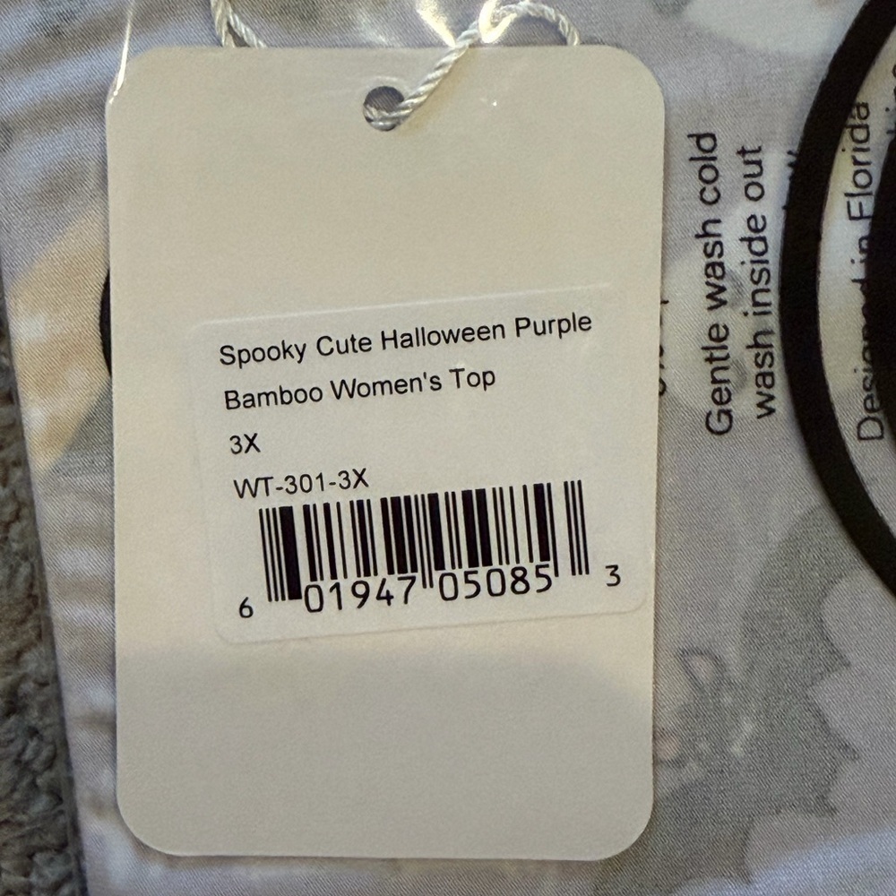 Emerson and friends spooky cute purple pajama top long sleeve pajama top bamboo - Picture 4 of 5